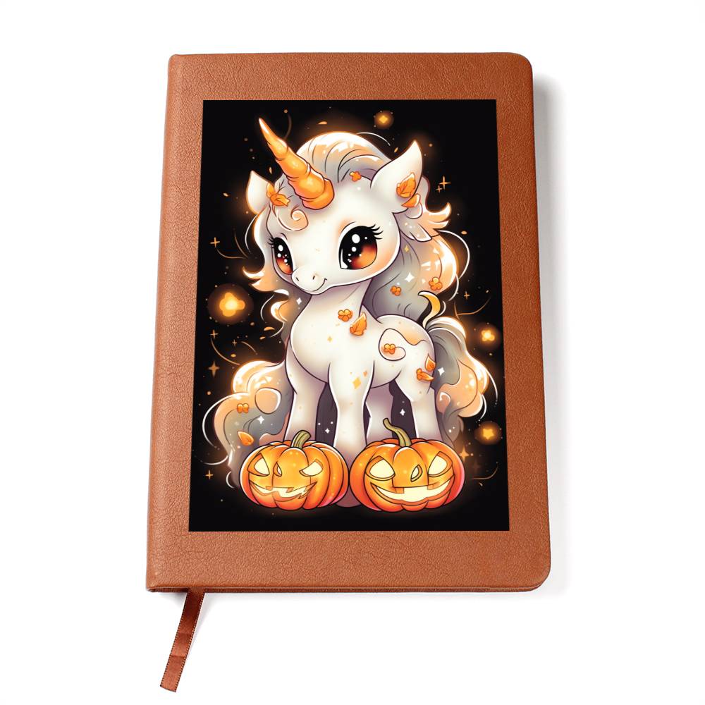 Cute Unicorn 089 - Vegan Leather Journal