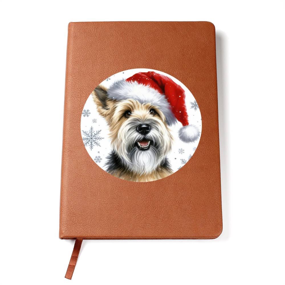 Christmas Dog - Glen of Imaal Terrier - Vegan Leather Journal