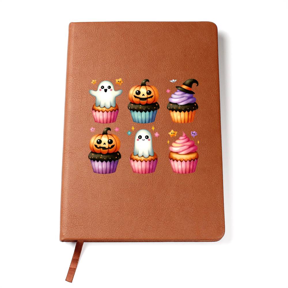 Cute Halloween Sticker 112 - Vegan Leather Journal