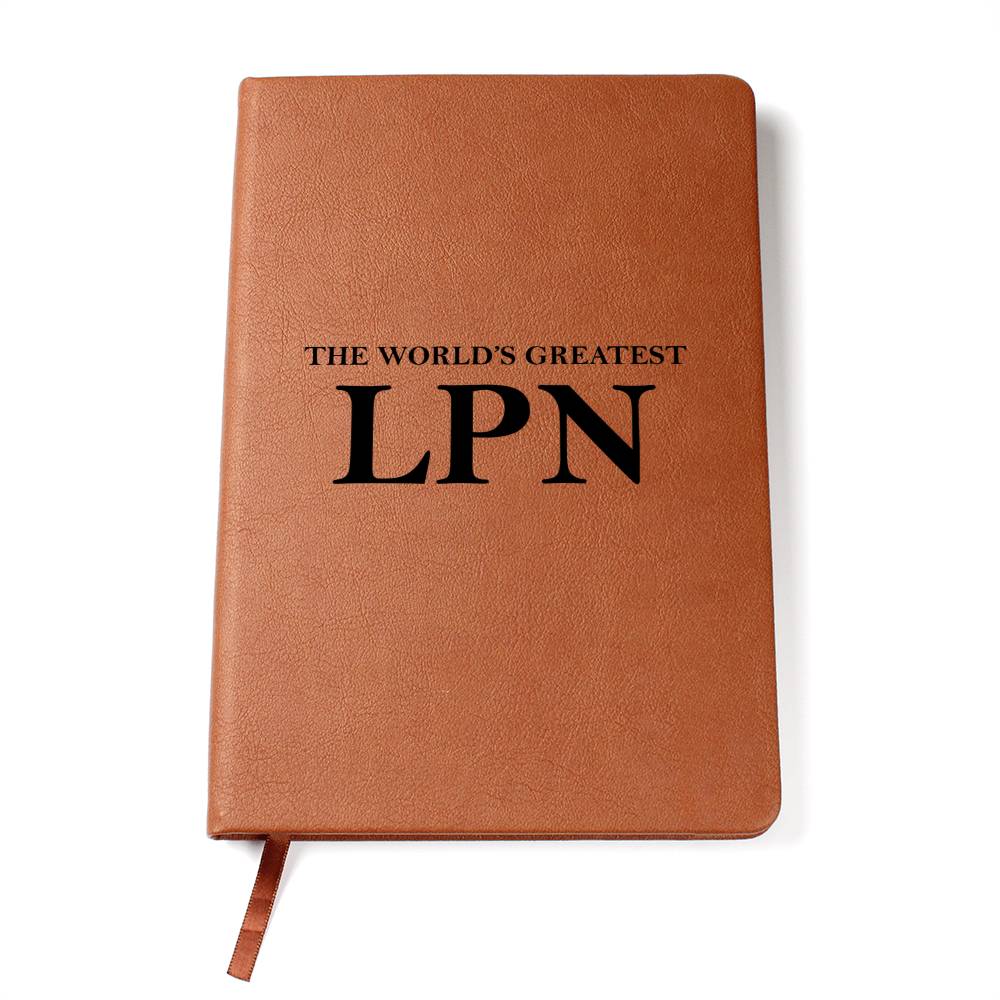 World's Greatest LPN - Vegan Leather Journal