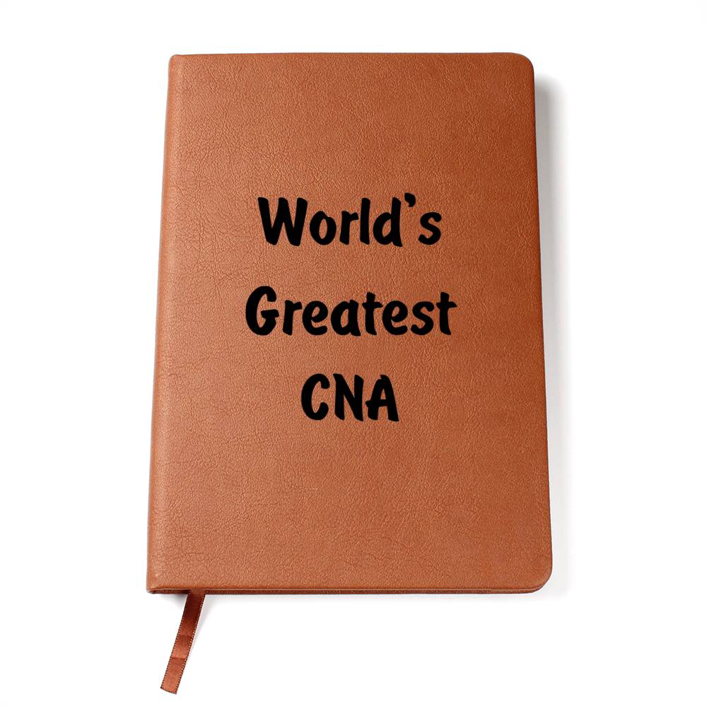 World's Greatest CNA v1 - Vegan Leather Journal