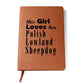 Polish Lowland Sheepdog - Vegan Leather Journal