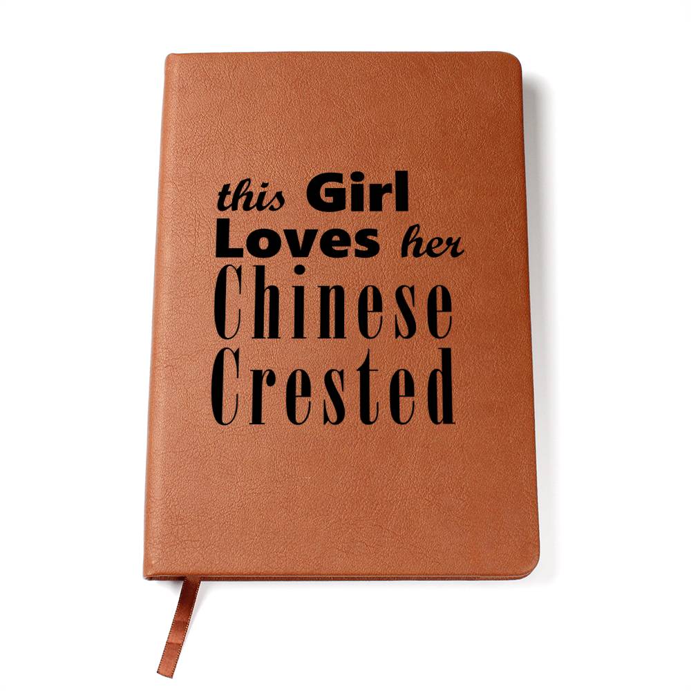 Chinese Crested - Vegan Leather Journal