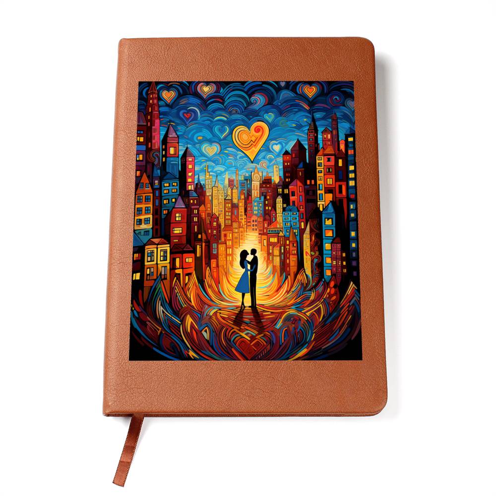 Valentine's Day Art 003 - Vegan Leather Journal