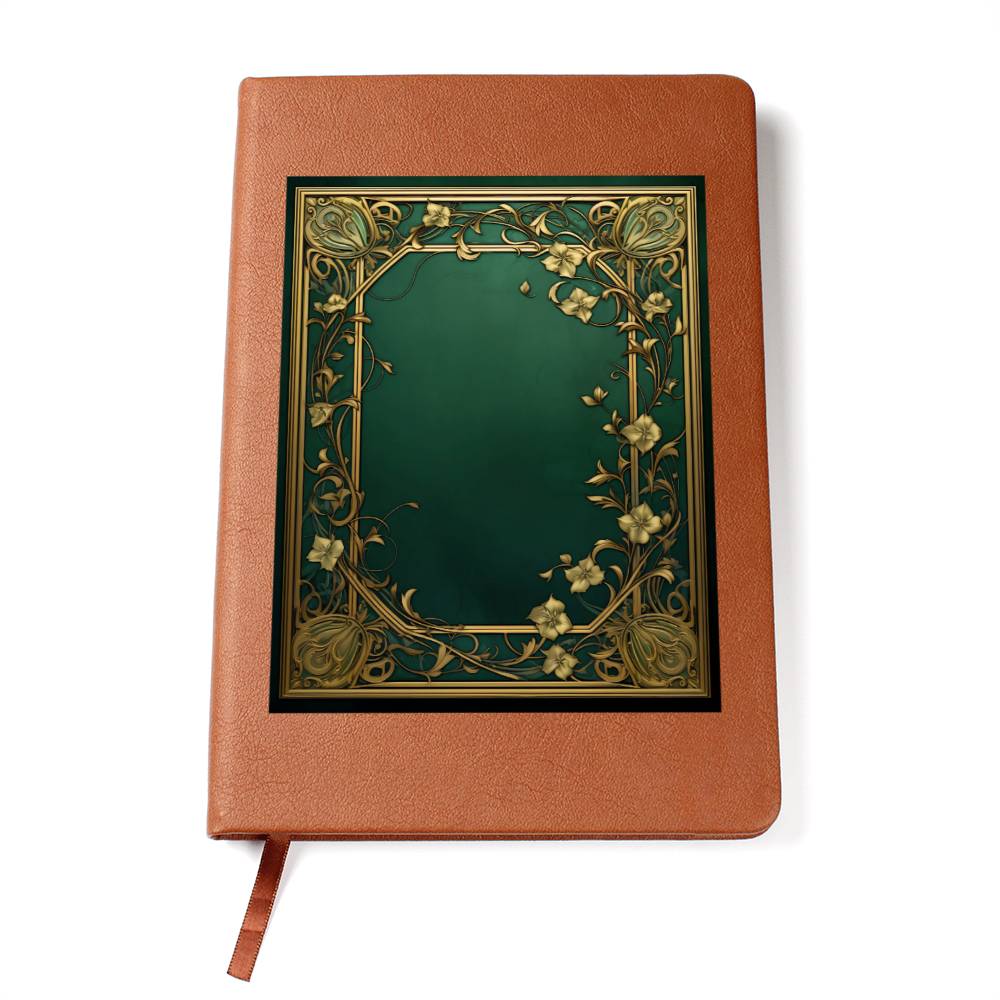 Ornate Gold Cover 034 - Vegan Leather Journal