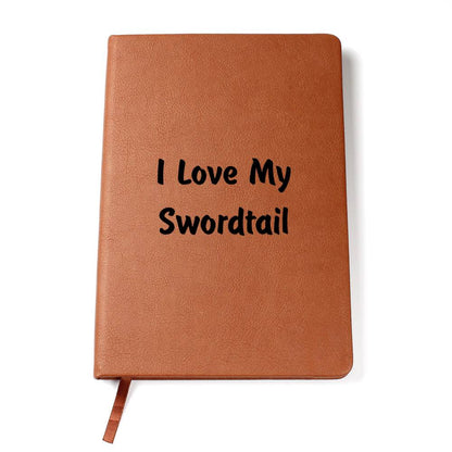 Love My Swordtail - Vegan Leather Journal