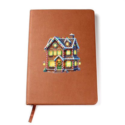 Christmas Gingerbread House 019 - Vegan Leather Journal