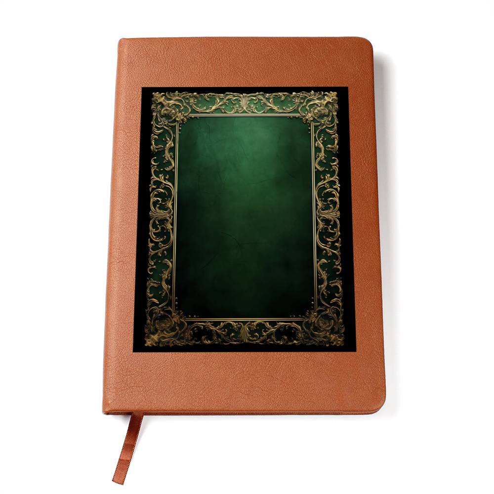 Ornate Gold Cover 123 - Vegan Leather Journal
