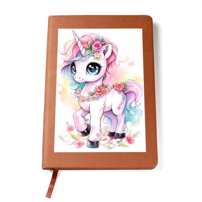 Cute Unicorn 078 - Vegan Leather Journal
