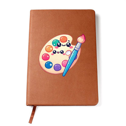 Cute Back to School Sticker 098 - Vegan Leather Journal