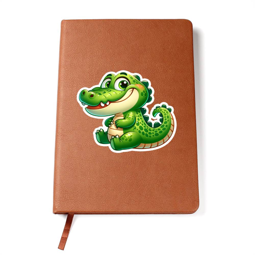 Cute Alligator sticker 04 - Vegan Leather Journal