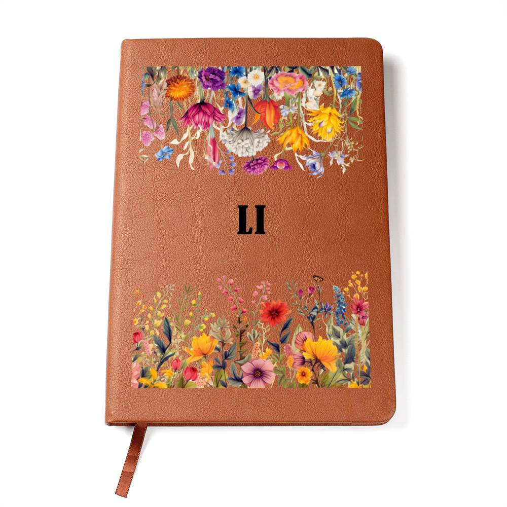 Li (Botanical Blooms) - Vegan Leather Journal