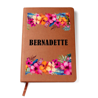 Bernadette (Tropical Flowers) - Vegan Leather Journal