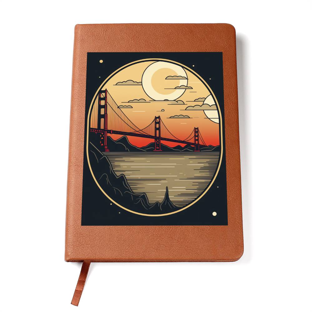 Minimalist BOHO Art 015 - Vegan Leather Journal