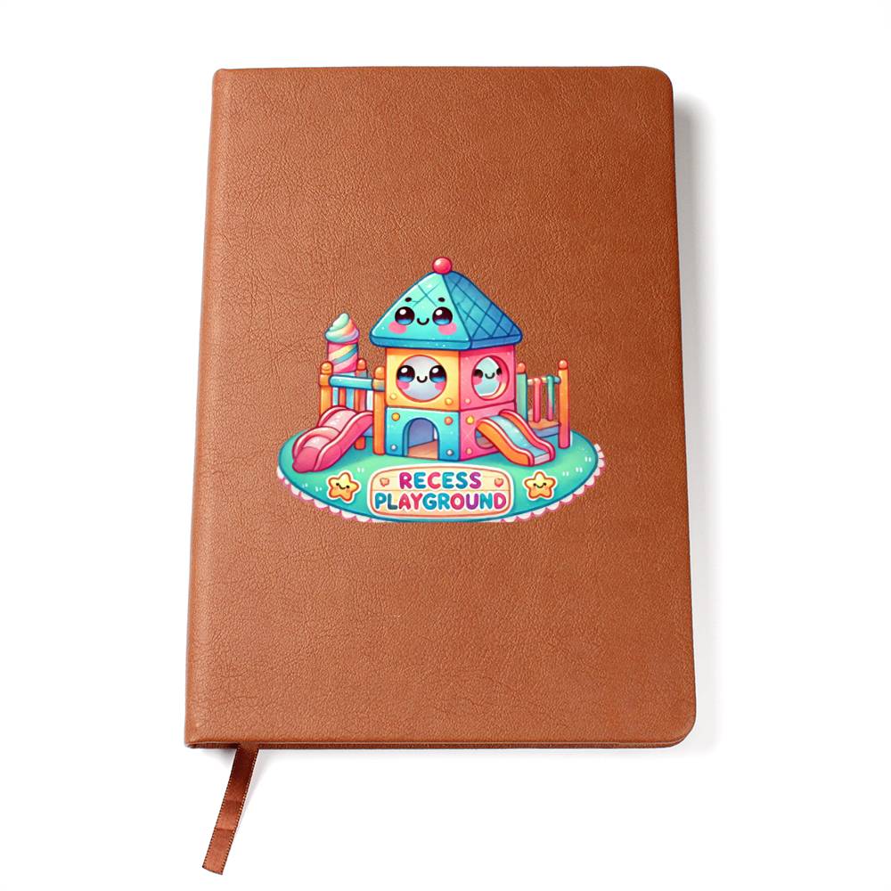 Cute Back to School Sticker 054 - Vegan Leather Journal