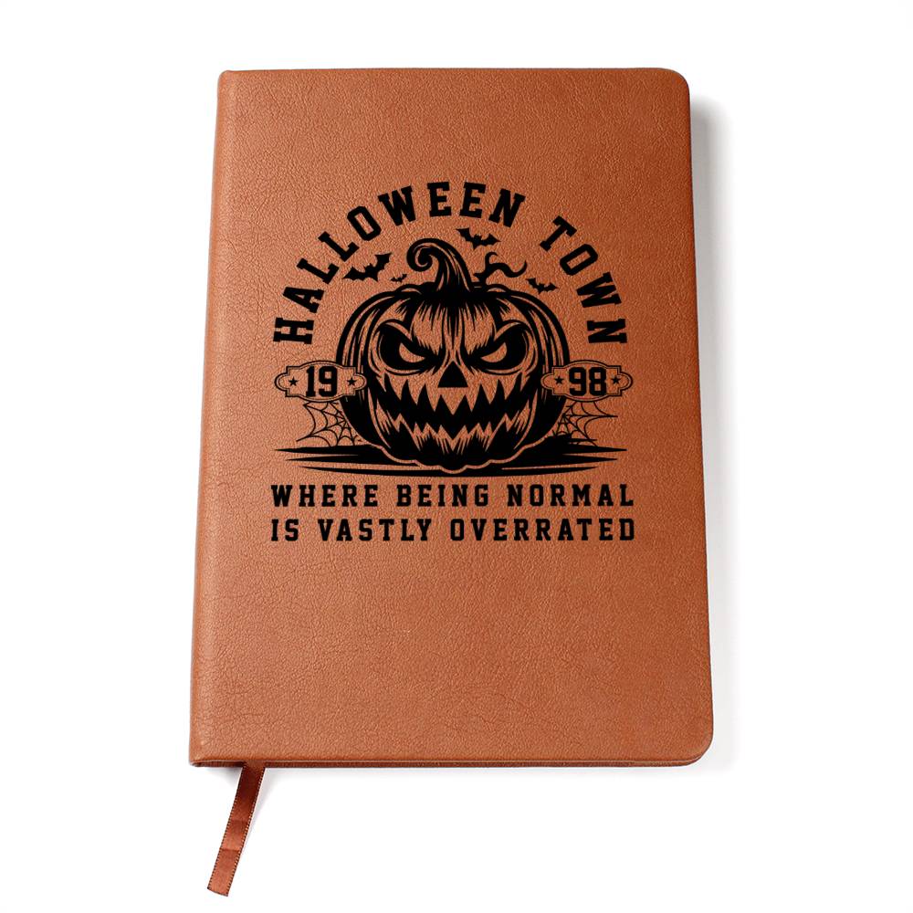 Vintage Halloween Signs 21 - Vegan Leather Journal