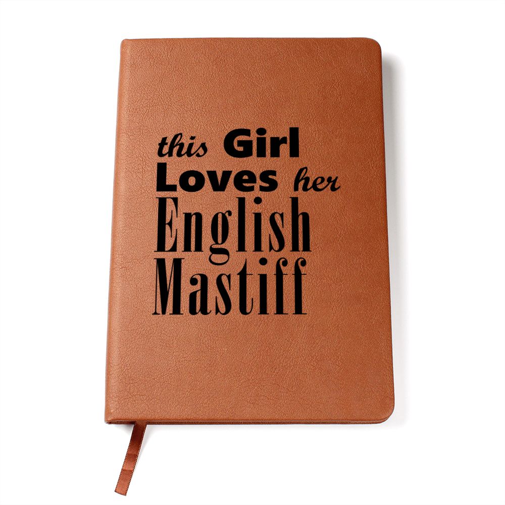 English Mastiff - Vegan Leather Journal