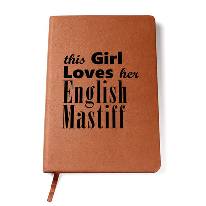 English Mastiff - Vegan Leather Journal