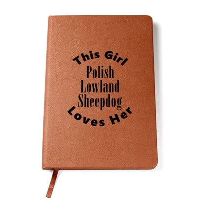 Polish Lowland Sheepdog v2 - Vegan Leather Journal