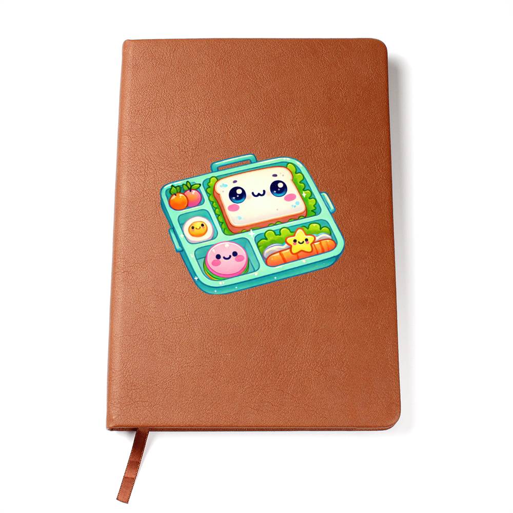 Cute Back to School Sticker 056 - Vegan Leather Journal
