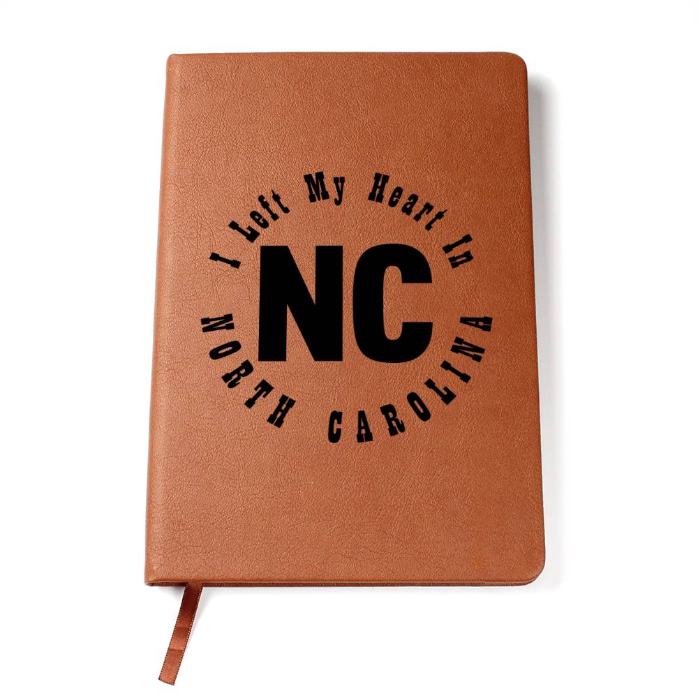 Heart In North Carolina v01 - Vegan Leather Journal
