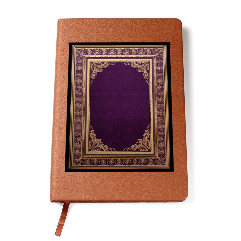 Ornate Gold Cover 065 - Vegan Leather Journal