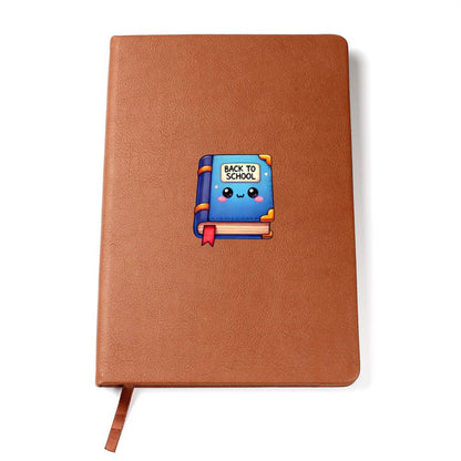 Cute Back to School Sticker 033 - Vegan Leather Journal