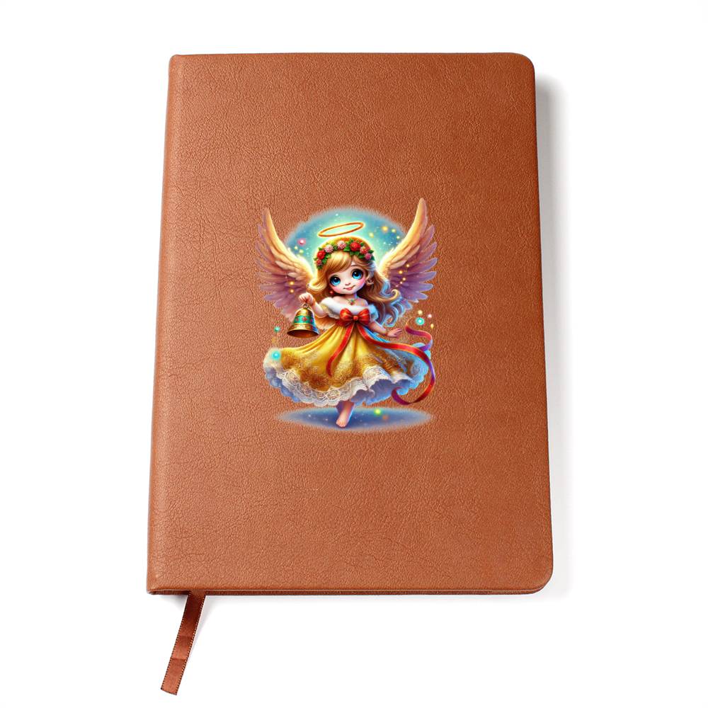 Cute Christmas Angel 013 - Vegan Leather Journal