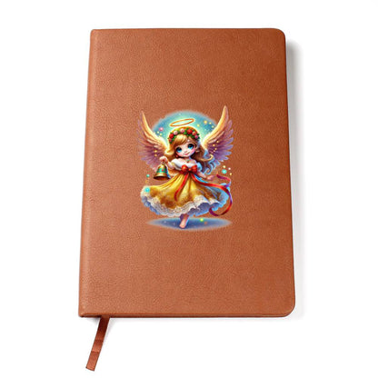 Cute Christmas Angel 013 - Vegan Leather Journal