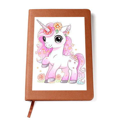 Cute Unicorn 067 - Vegan Leather Journal