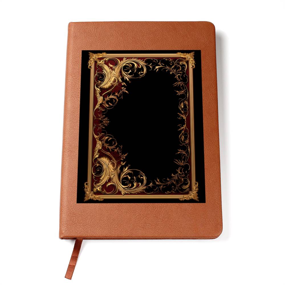 Ornate Gold Cover 005 - Vegan Leather Journal