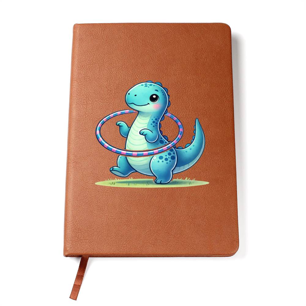 Colorful Baby Dinosaur 035 - Vegan Leather Journal