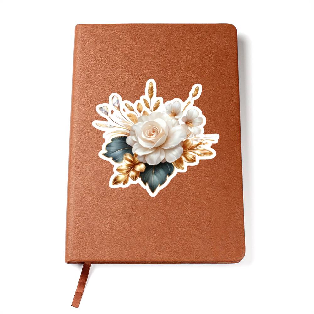 Luxury Wedding Decor Sticker 003 - Vegan Leather Journal