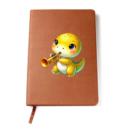 Colorful Baby Dinosaur 042 - Vegan Leather Journal