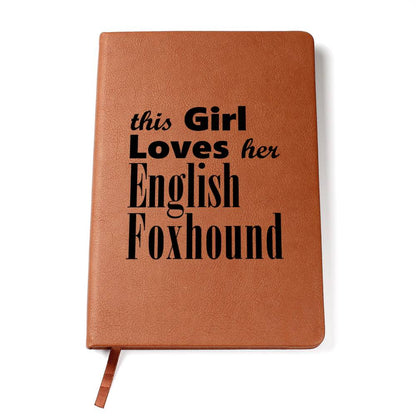English Foxhound - Vegan Leather Journal