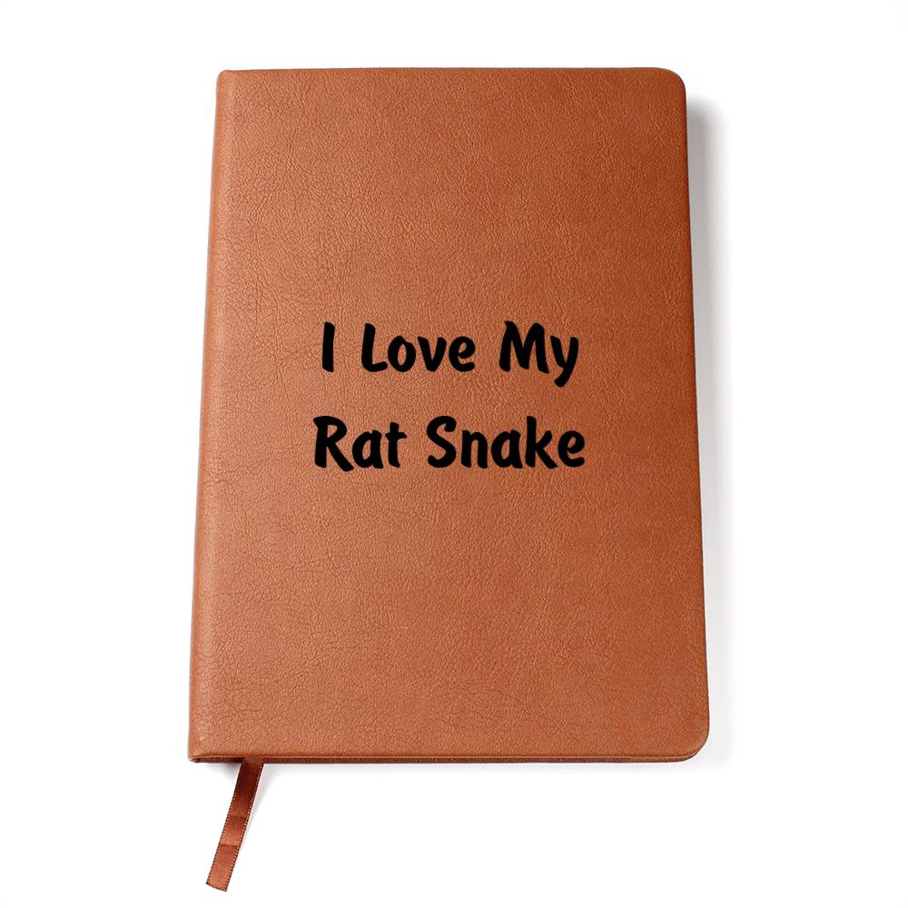 Love My Rat Snake - Vegan Leather Journal