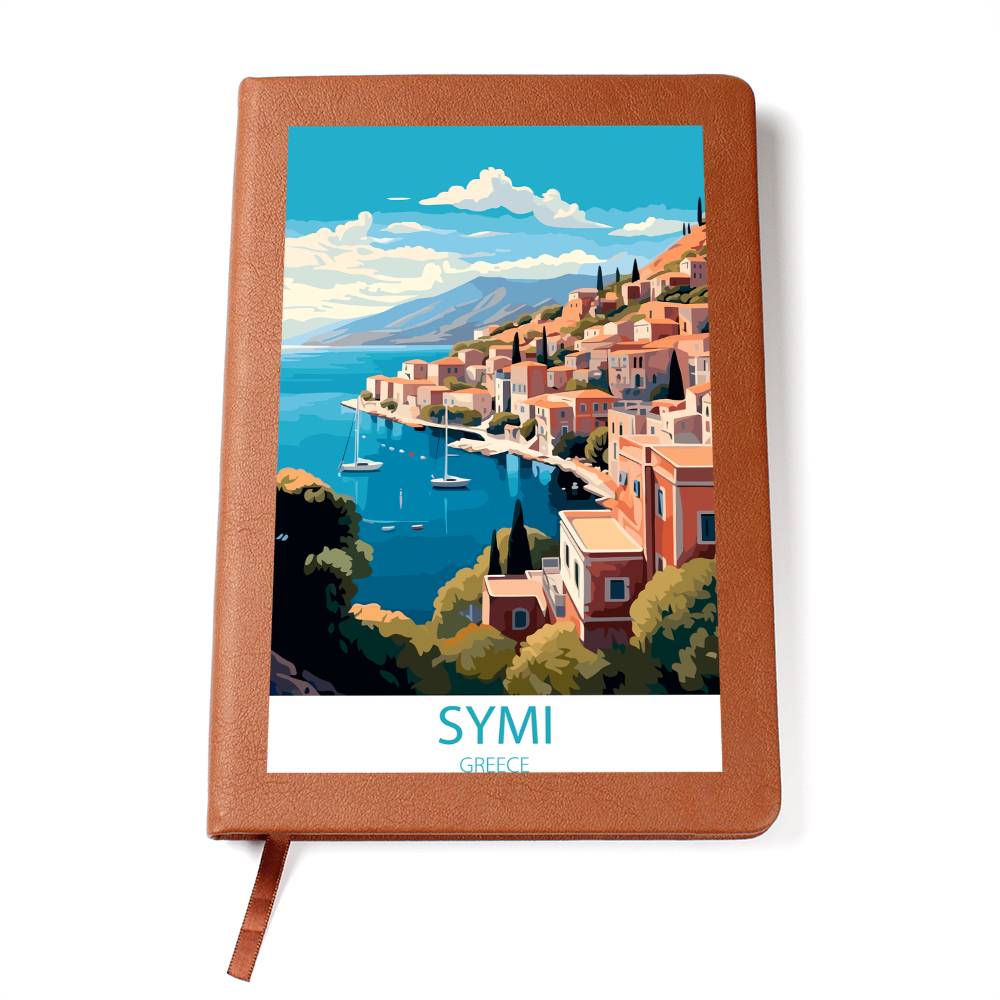 Famous Travel Destinations - Symi, Greece - Vegan Leather Journal