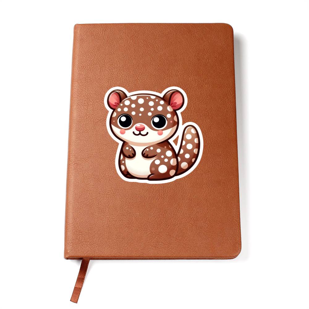 Cute Quoll sticker 137 - Vegan Leather Journal