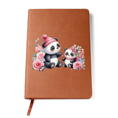 Valentine's Day Panda 022 - Vegan Leather Journal