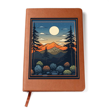 Minimalist BOHO Art 001 - Vegan Leather Journal