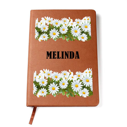 Melinda (Playful Daisies) - Vegan Leather Journal