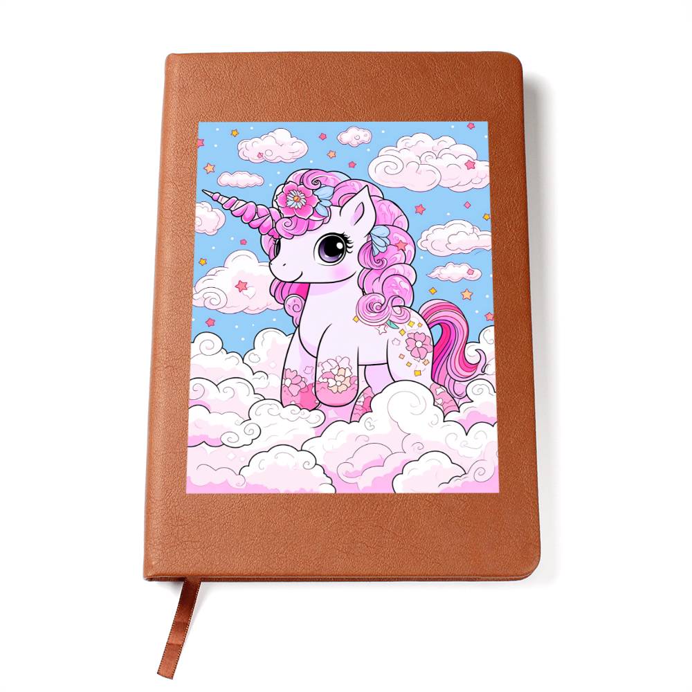 Cute Unicorn 002 - Vegan Leather Journal