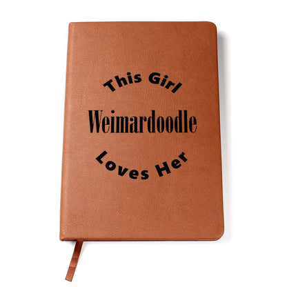 Weimardoodle v2 - Vegan Leather Journal