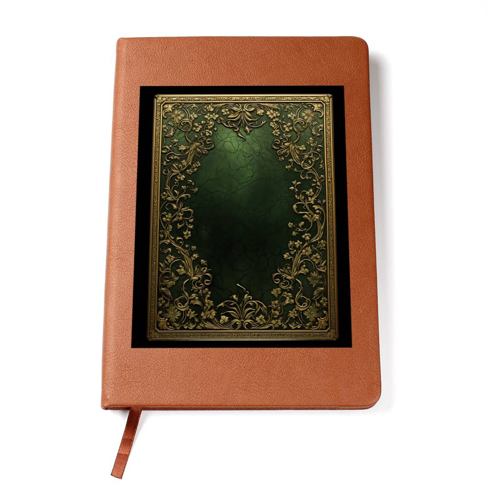 Ornate Gold Cover 031 - Vegan Leather Journal