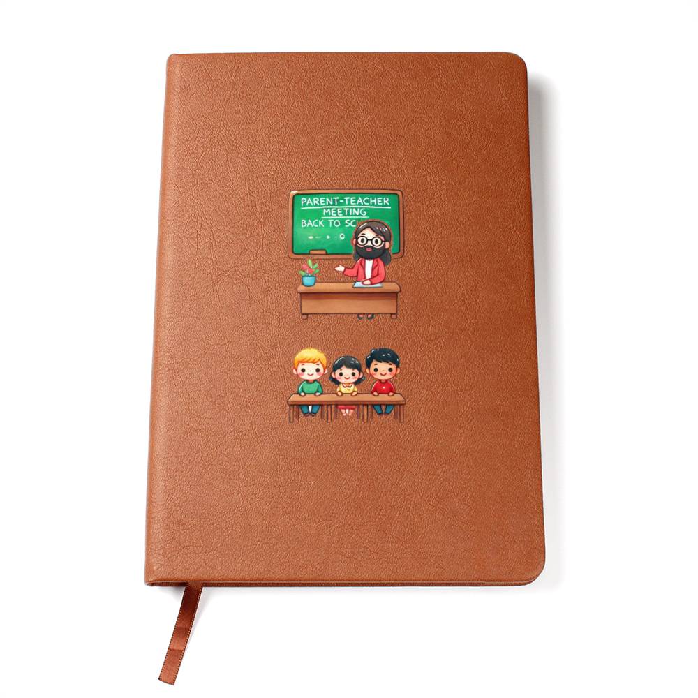Cute Back to School Sticker 037 - Vegan Leather Journal