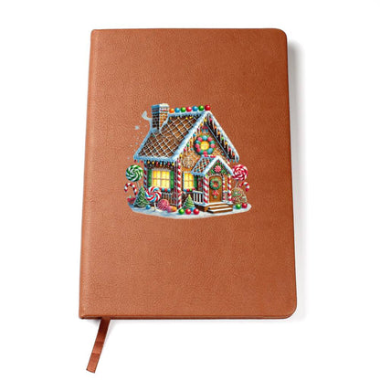 Christmas Gingerbread House 010 - Vegan Leather Journal