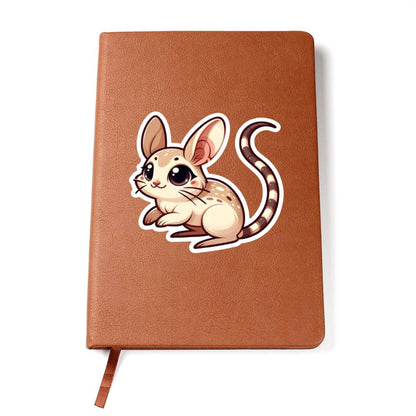 Cute Jerboa sticker 75 - Vegan Leather Journal