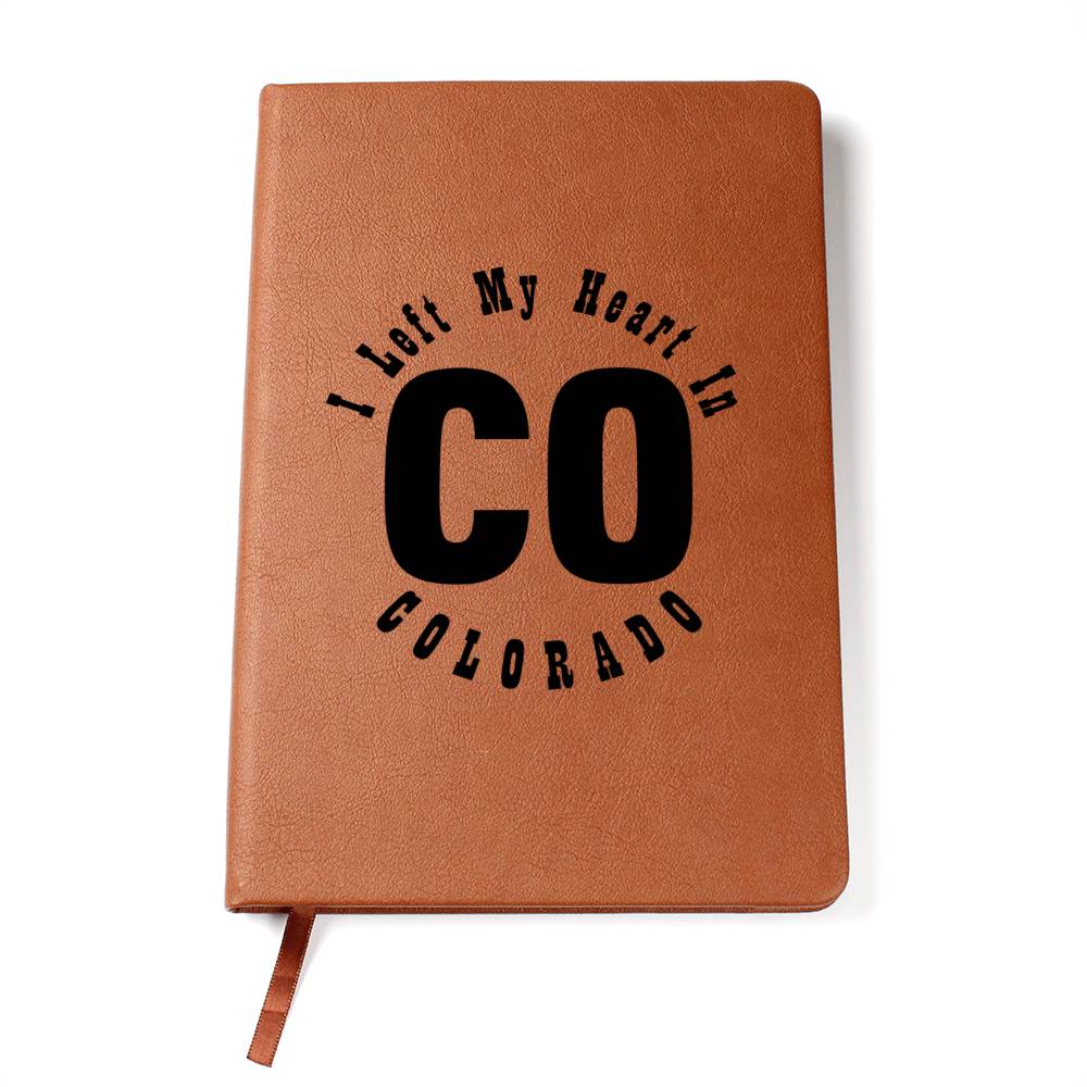 Heart In Colorado v01 - Vegan Leather Journal