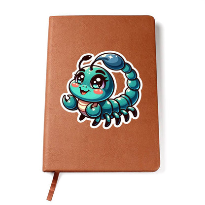 Cute Scorpion sticker 157 - Vegan Leather Journal