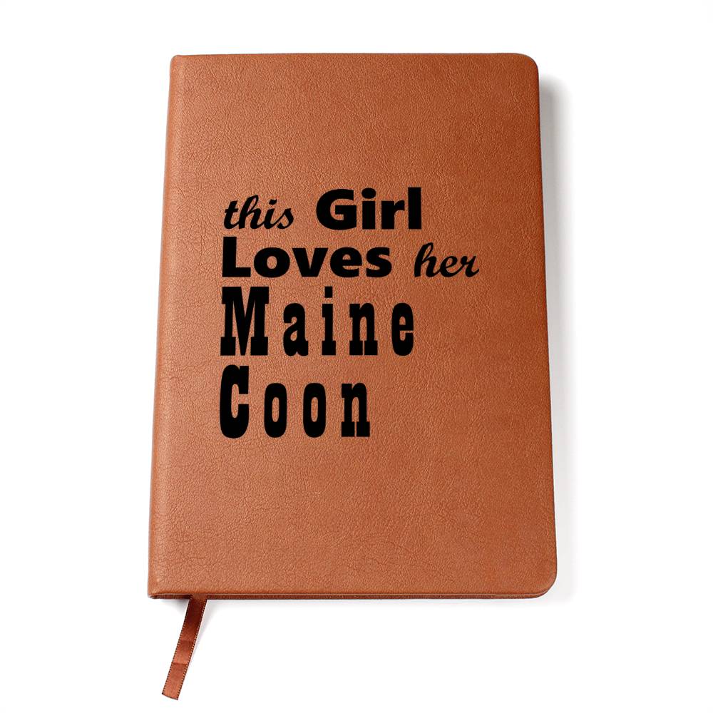 Maine Coon - Vegan Leather Journal